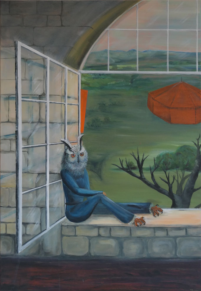 Die Seherin / Acryl auf Leinwand / 70 x 100 cm