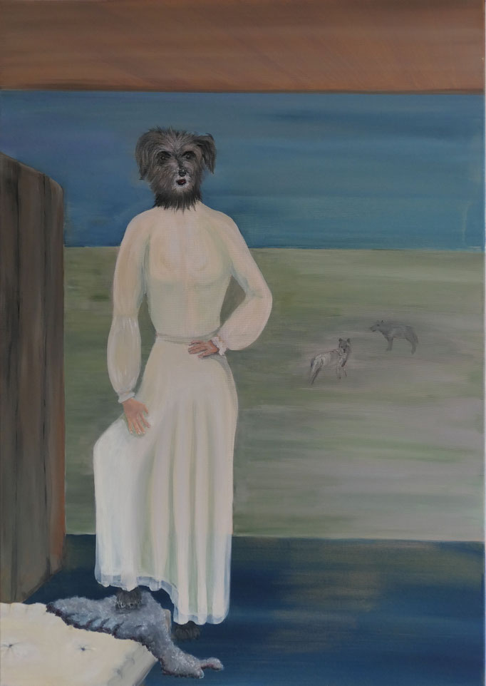 Die Jägerin / Acryl auf Leinwand / 70 x 100 cm