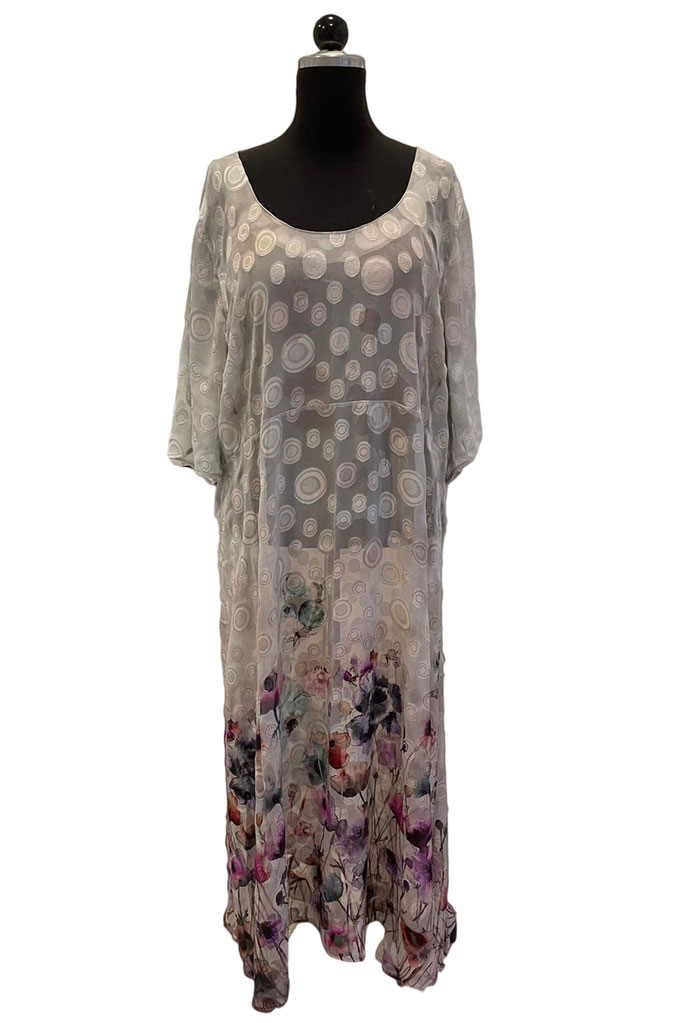 Strandkleid aus bedruckter Jacquard-Viskose