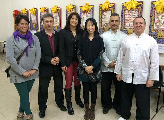 Junto a "Angela Chung", el profesor Pablo Ledesma y la Producción de Asia TV, Ivone y Marcelo, IMTC Septiembre de 2014