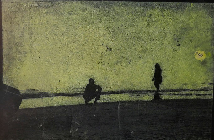 Zeit , Transferlithografie, 20x 30cm 