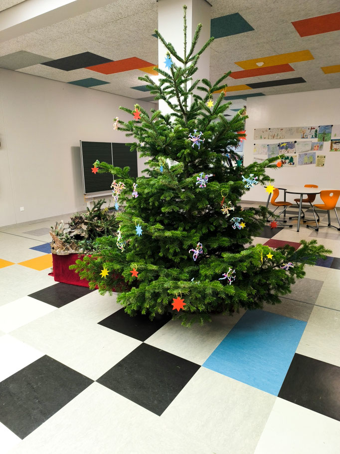 Weihnachtsbaum im Erdgeschoss