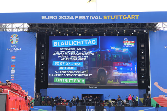 Die Bühne an diesem Tag