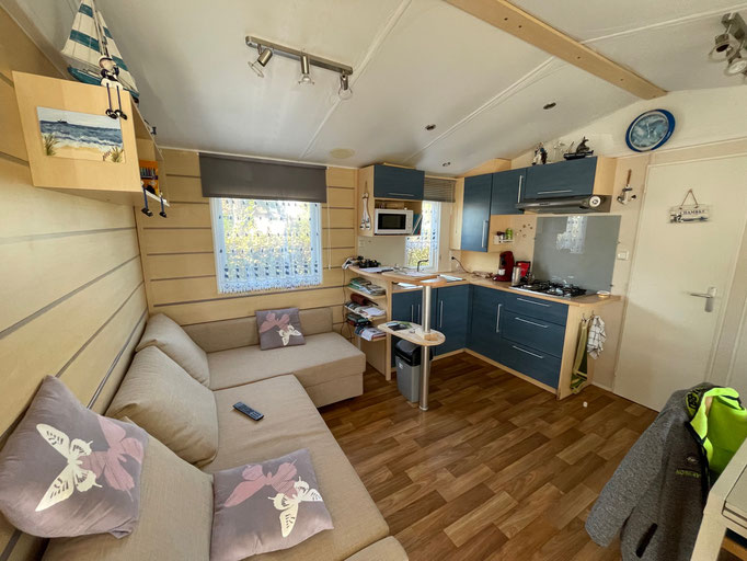 Vente mobilhome occasion camping Fort-Mahon Quend Baie de Somme