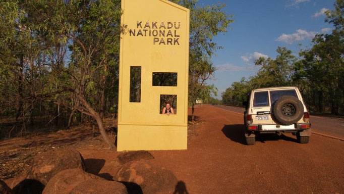 Einfahrt in Kakadu