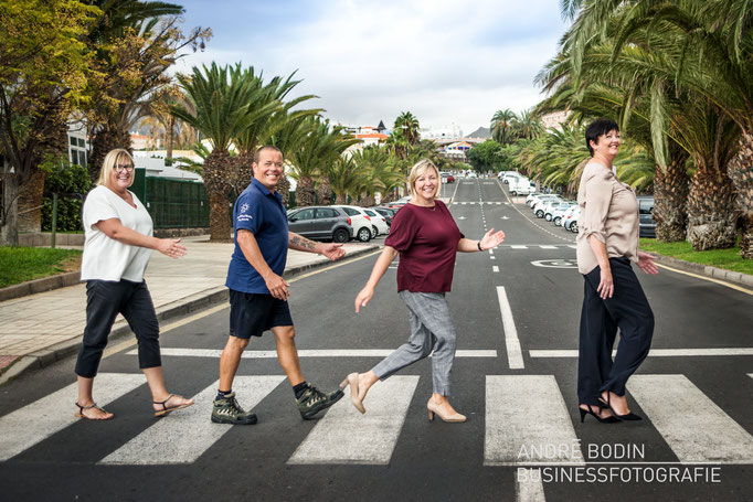 Businessfotografie: Teamfoto und Mitarbeiterportraits für die Webseite eines Maklers auf Teneriffa