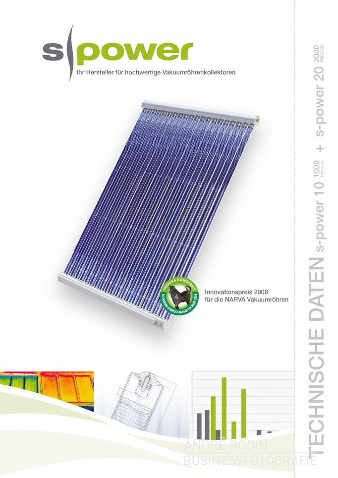 Werbefotografie: Produktfotos und Freisteller für die Webseite und Anzeigenkampagne eines Herstellers für Solarthermie