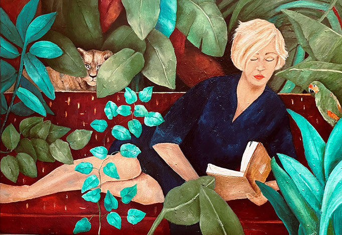 Abgetaucht 2 | Öl auf Leinwand | 100 x 70 cm | 2023 | Privatbesitz