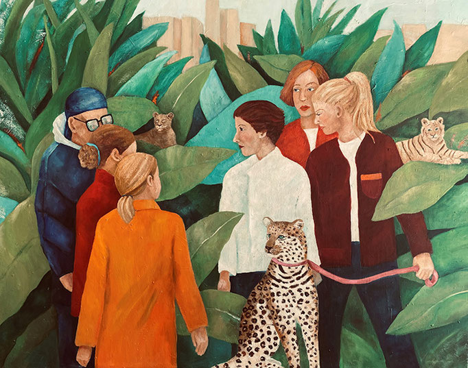 Wispers of the wild  | Öl auf Leinwand  |  120 x 150 cm  |  2025