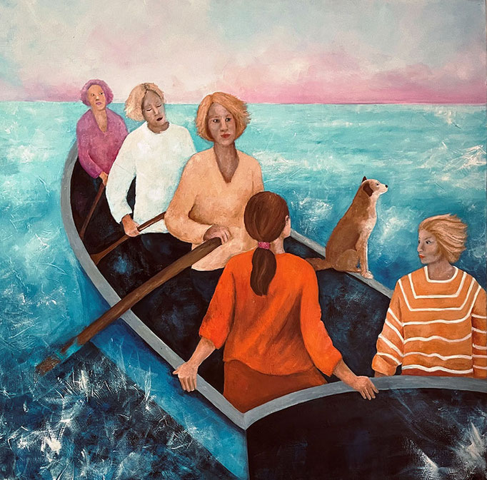 Kein Land in Sicht | Öl auf Leinwand | 100 x 100 cm |2026