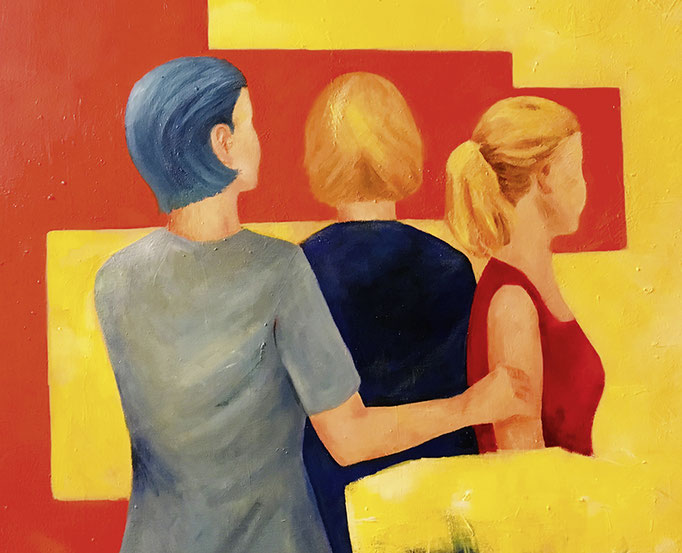 Zusammenhalt | Mixed Media auf Leinwand | 70 x 90 cm | 2019 