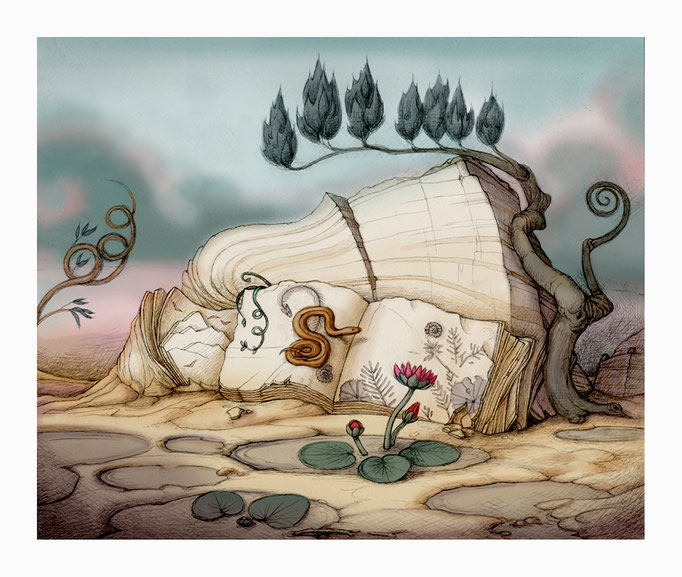 "A Geological Novel" - Digital color study