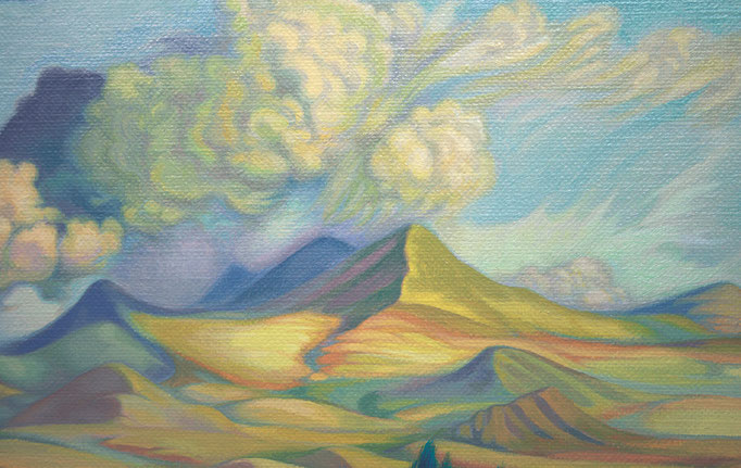 "Anima Mundi" - Détail 1 - Huile sur toile 60 x 60 cm