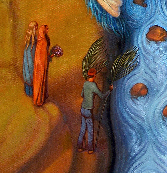 "La rivière de la joie" - Détail  