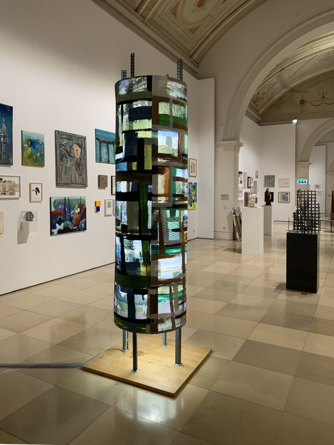 Monika Humm: Installation Seestadt Aspern in der Ausstellung Full House, 2025