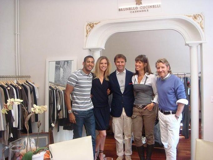 mit Brunello Cucinelli italienischer Unternehmer und Designer