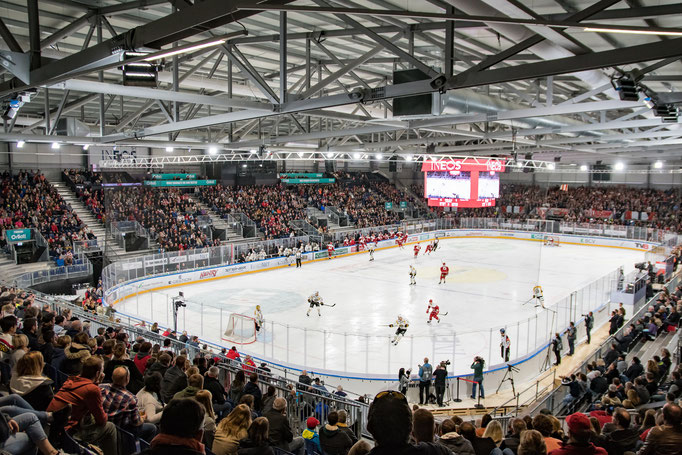 Hall and Grandstand Construction | Temporary Ice Hockey Stadium, Lausanne Hockey Club