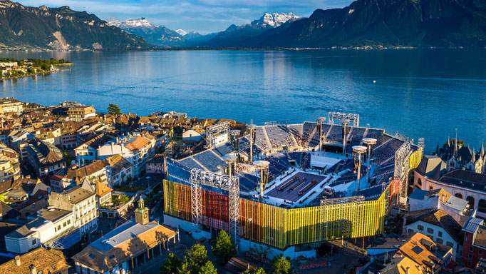 Grandstand Construction | Fêtes des Vignerons (Winegrowers' Festival), Vevey