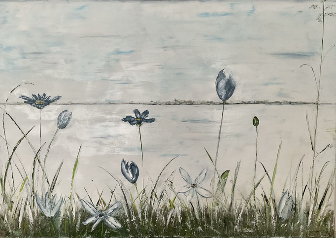 Öl auf Leinwand, 100 x 70 cm, gespachtelt
