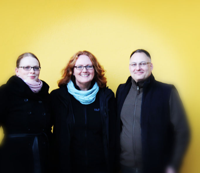 Von der MV 2018 gewählter Vorstand Franziska Stiller (Kassenwartin), Sandra Hoeppner (1. Vorsitzende), Dirk Osinski (ehemaliger 2. Vorsitzender)