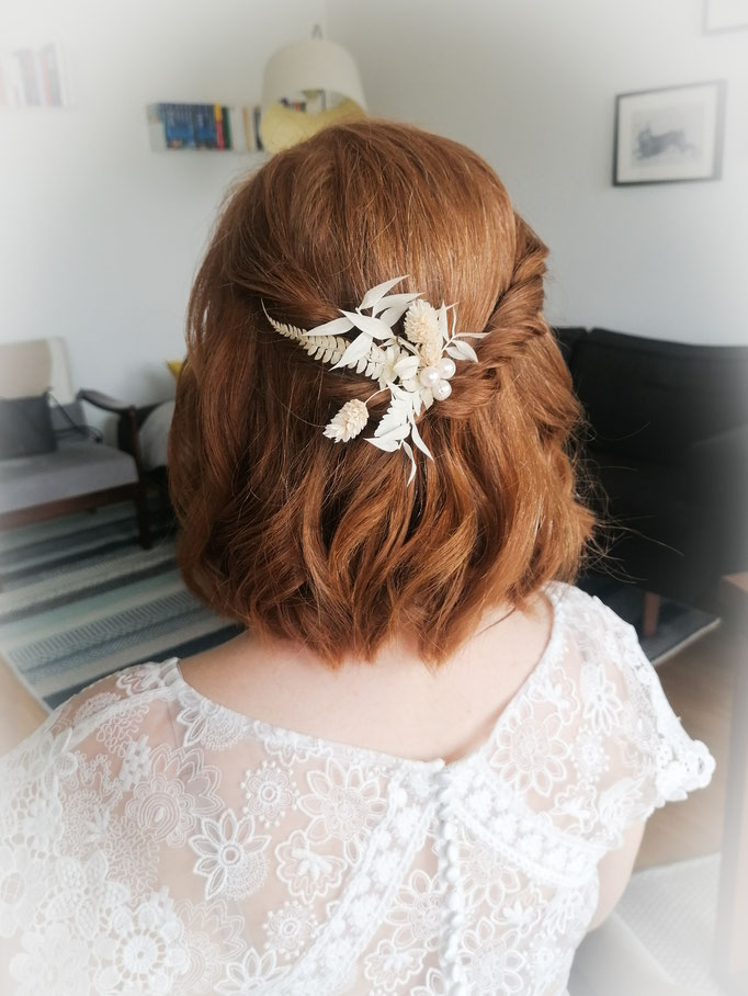 Frisur Braut Halfupdo Locken rote Haare Ginger - Mariposa Styling mit Stil Hochzeitsstyling Wien und Umgebung ©Mariposa