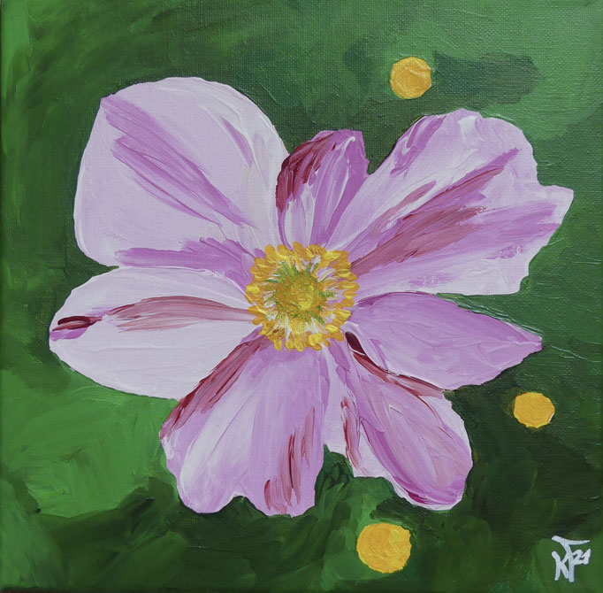 Anemone  |  25 x 25 cm  |  Acryl