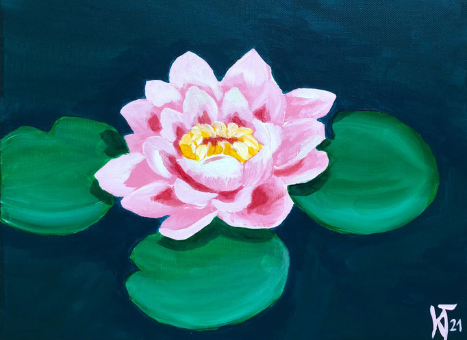 Seerose  |  40 x 30 cm  |  Acryl