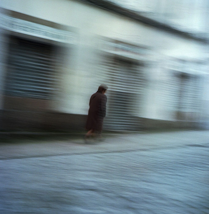 Mujer en movimiento. Santiago de Compostela