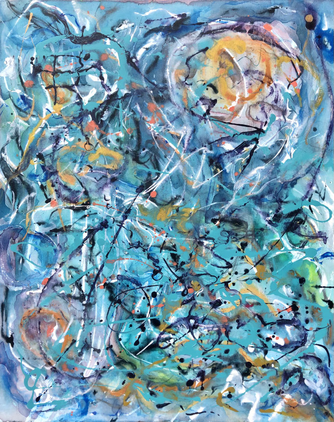 "WISHES IN THE BLUE" 30x24 Wertheim Contemporary  SOLD