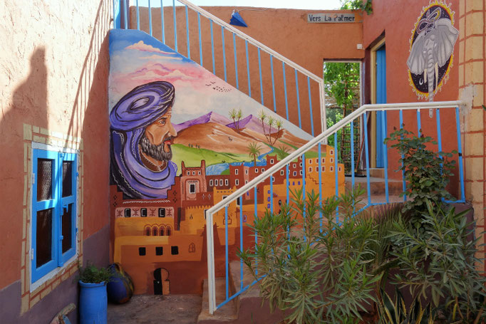Die Treppe zum Garten