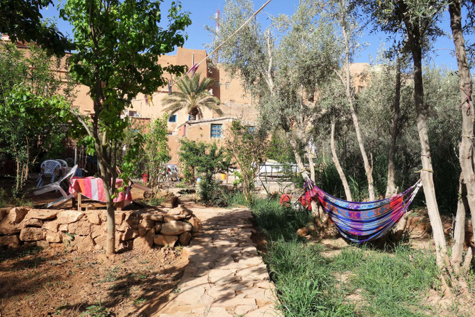Der Garten der Unterkunft