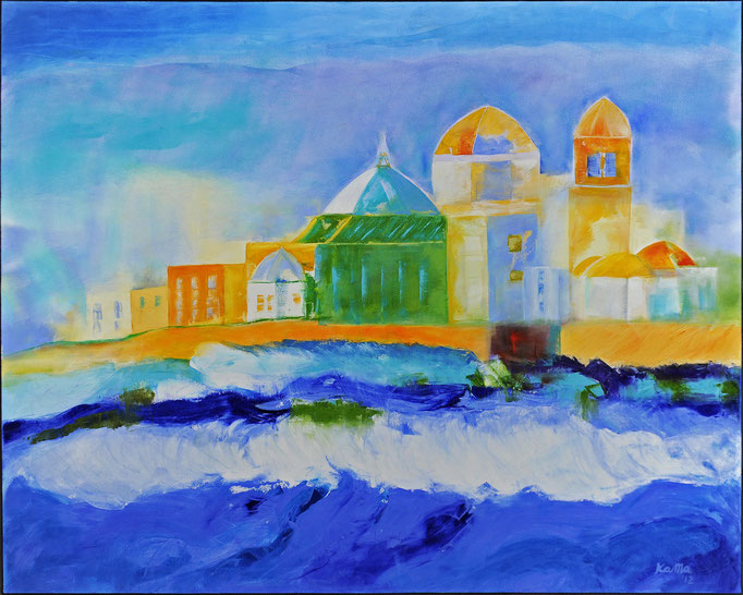 Impressionen Cadiz, Öl, Leinen, 80 x 100 cm