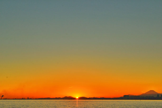 幕張の夕日