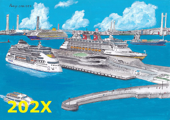 202X年　近未来の大さん橋
