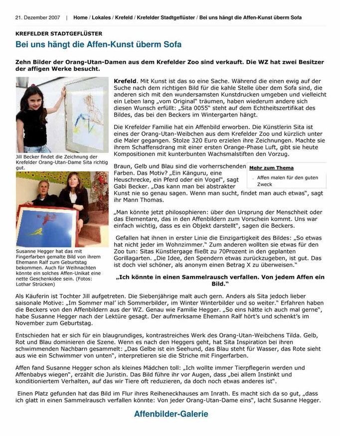 Westdeutsche Zeitung, 21.12.2007