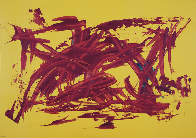 Barito | Fingerfarben auf Leinwand | 50 x 70 cm