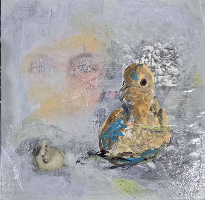 TrashEntchen, 20 x 20 im Rahmen