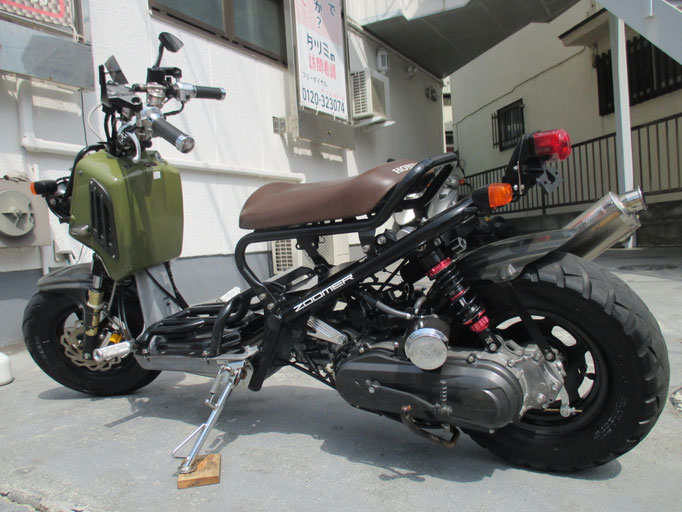 ズーマーFI改 パーツ多数ロンホイローダウンモリワキマフラー