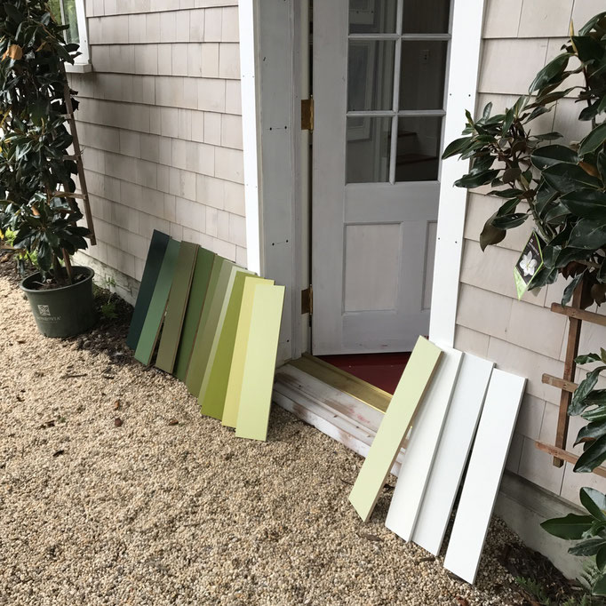 Color options for East Hampton residence by Eve Ashcraft