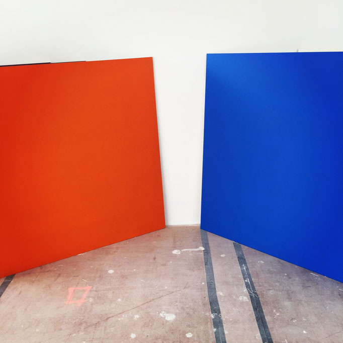 Color Studios for art collector's house, Ellsworth Kelly inspired palette by Eve Ashcraft