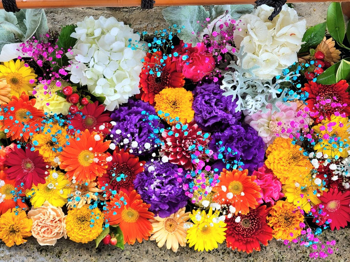花手水フォトギャラリー 田間神社 千葉県東金市 花手水フォトギャラリー 田間神社 千葉県東金市