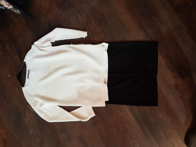 Kombi;  Pulli + Rock 