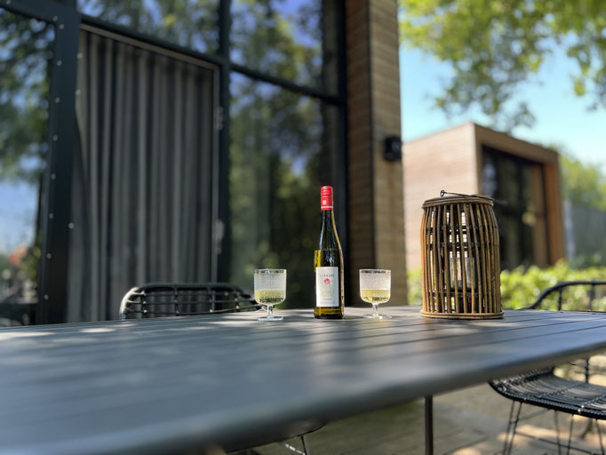 Tiny House Old Oaks Terrasse
