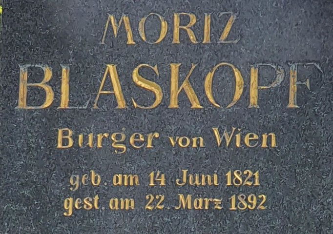 Name Moriz Blaskopf
