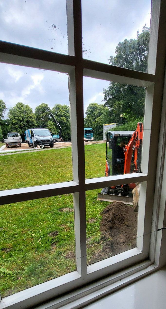 Draussen wird fleissig gebuddelt 24.06.25