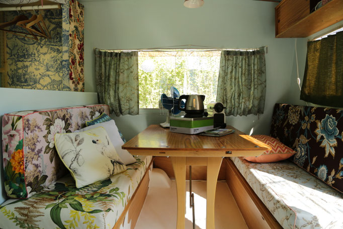 L'intérieur de la Cht'ite caravane