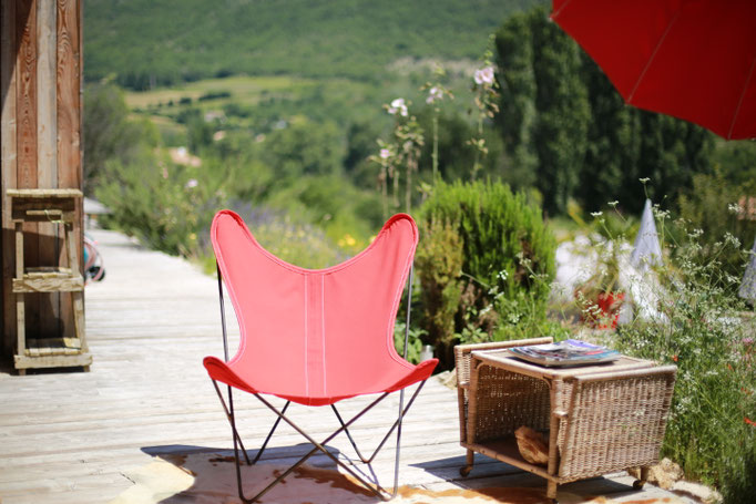 Sur la terrasse