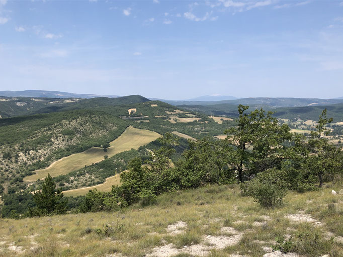 La vallée du Largue sur les hauteurs d'Aubenas les Alpes