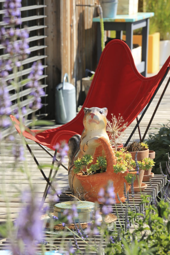 Sur la terrasse