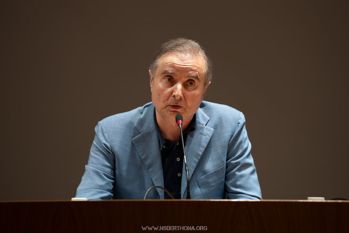 Il giornalista Carlo Felice Chiesa, esperto di calcio bolognese